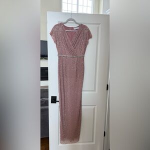 Mac Duggal Rose Beaded Dress